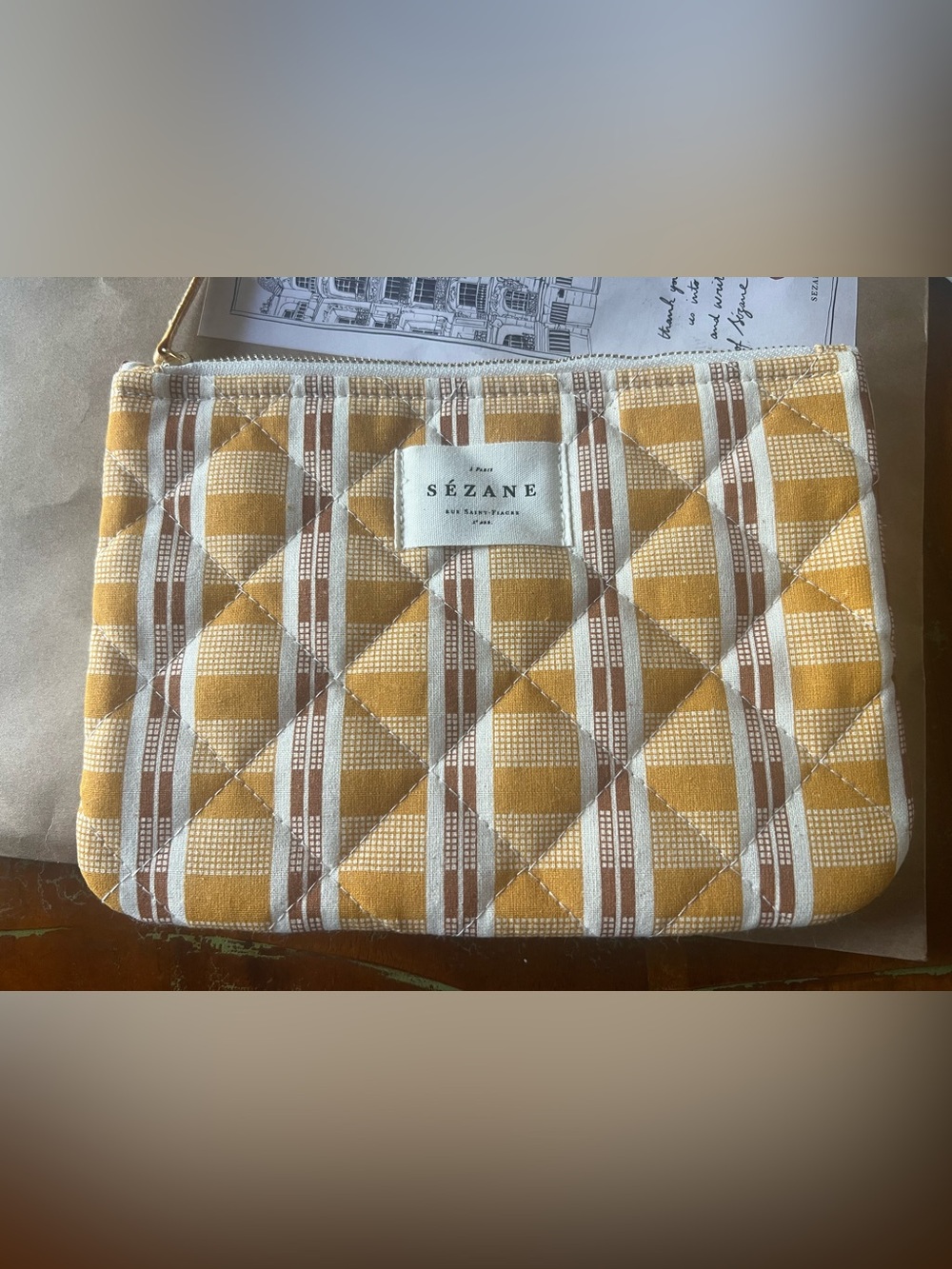 Sezane Flat Pouch NWOT